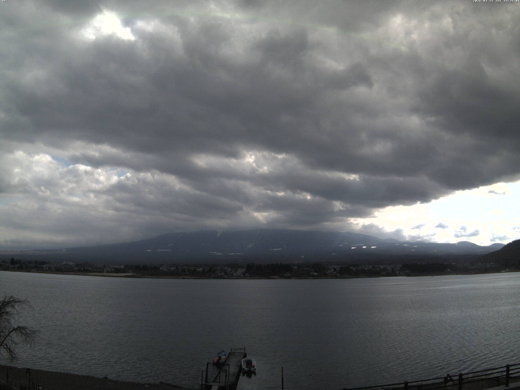 富士山ライブカメラ-河口湖北岸